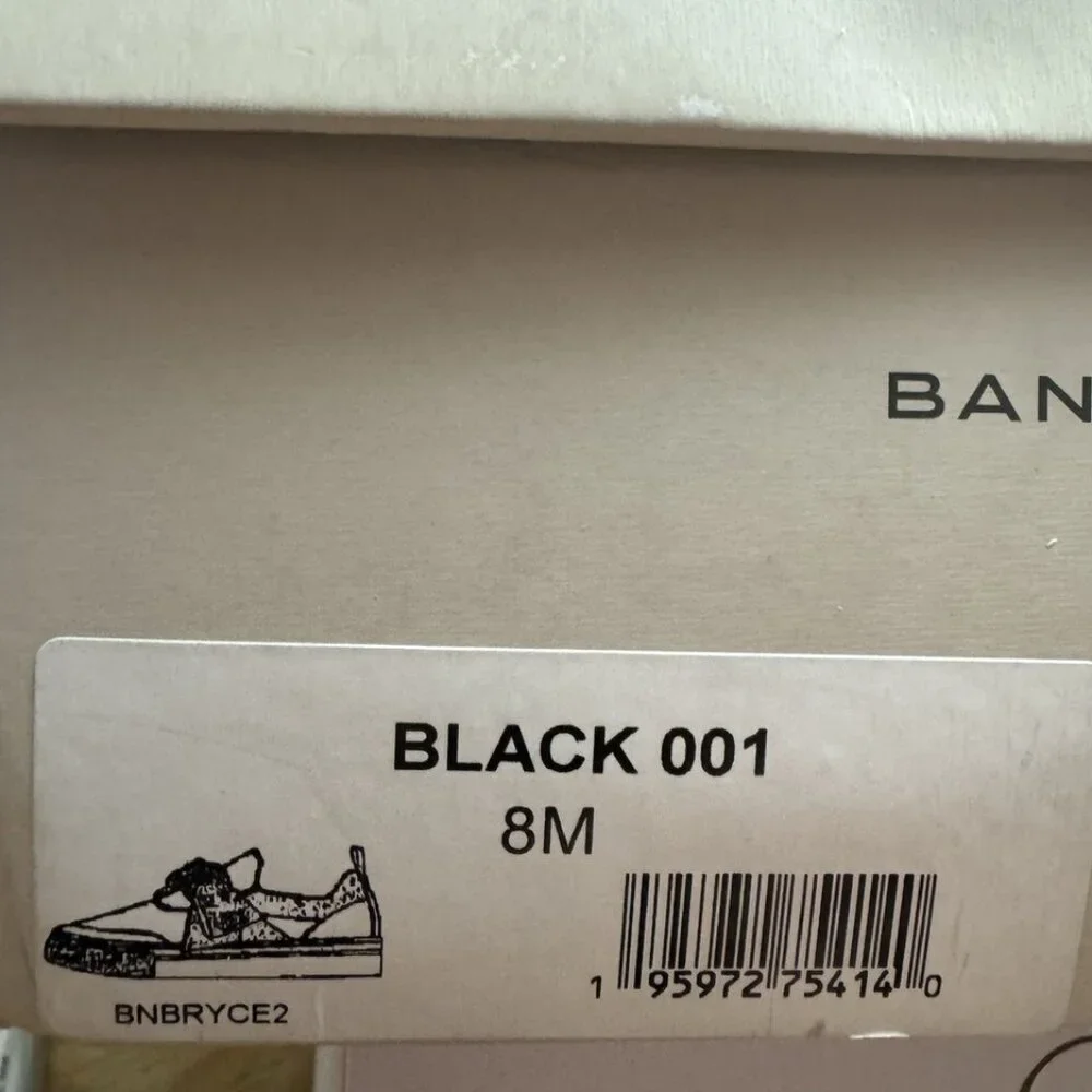 Banodolino Womens Bryce Sneaker Black Size 8 M